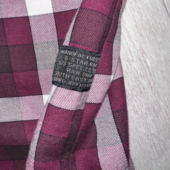 G-STAR Waterpatrol Shirt Mens Large Plaid Flannel Zip Button up - Picture 3 of 10